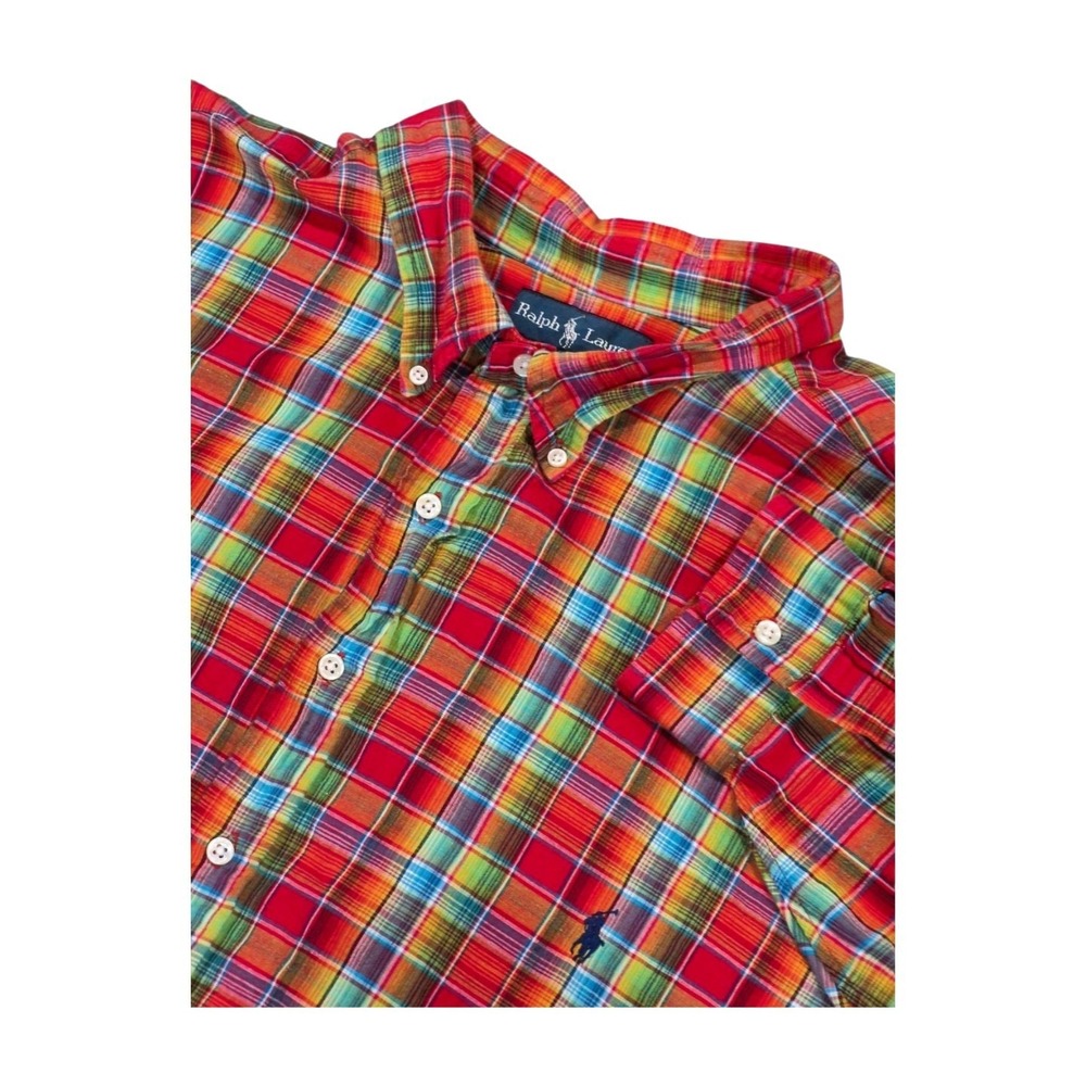 Ralph Lauren Classic Fit Long Sleeve Button Down Shirt Linen Blend Men's 4XB
